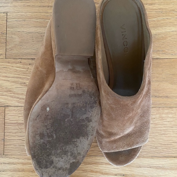 Vince Tan Suede Mules - Picture 5 of 5